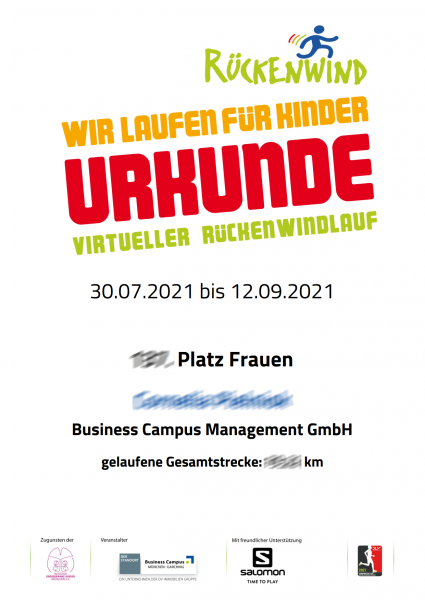 Read more about the article Ergebnisse 1. virtueller Rückenwindlauf